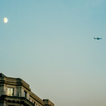 Moon & the plane