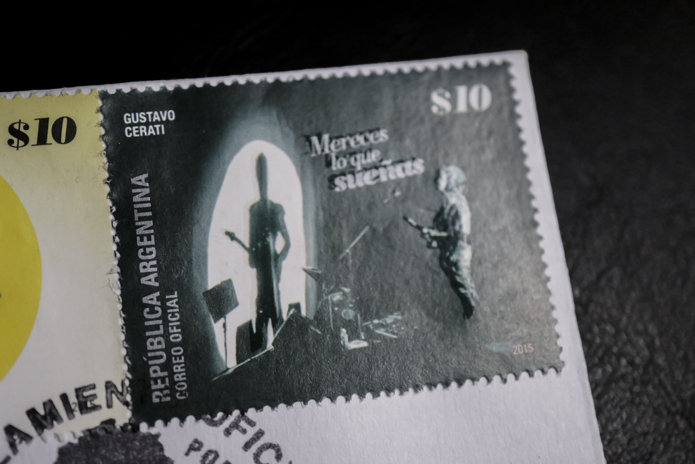 Gustavo Cerati's postage stamps
